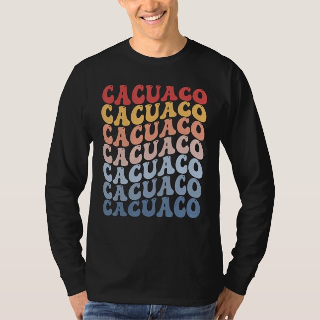 Camiseta Cacuaco City Groovy Retro (Anverso)