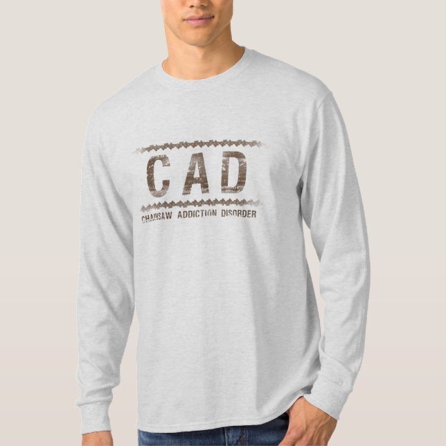 Camiseta Cad - Desorden del apego de la motosierra (Anverso)