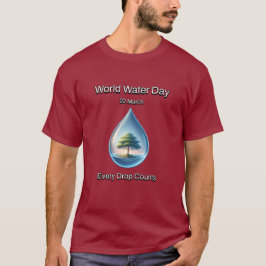 Camiseta Cada Caída Cuenta. Día Mundial del Agua.