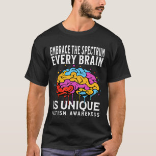 Camiseta Cada Cerebro Es Autismo Único Concienciación Niños