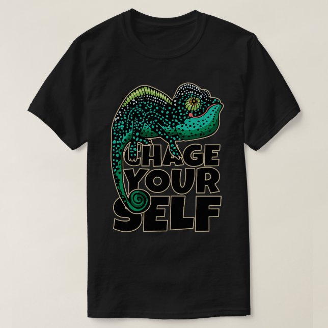 Camiseta Cada Chameleon Conoce Su Color (Diseño del anverso)