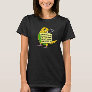 Camiseta Cada comida o bebida de un Budgeriga amarilla