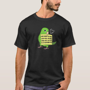 Camiseta Cada comida o bocado de snack que come mi periquit