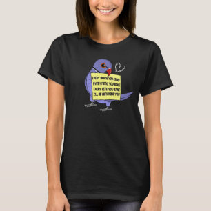 Camiseta Cada comida o mordedura violo cuello de indio