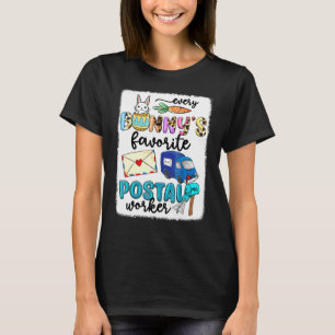Camiseta Cada conejito trabajador postal favorito Dos conej