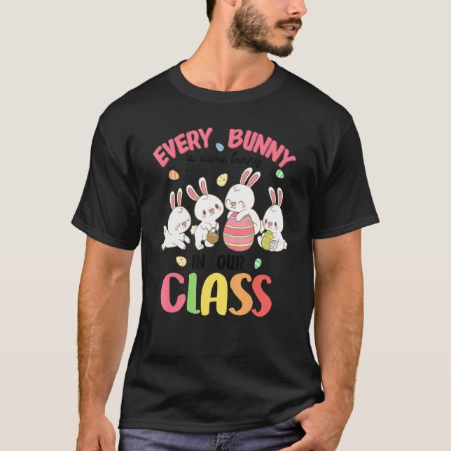 Camiseta Cada Conejo Es Un Conejito En Nuestra Clase Maestr (Anverso)