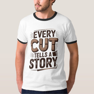 Camiseta Cada corte cuenta una historia - Tela rústica