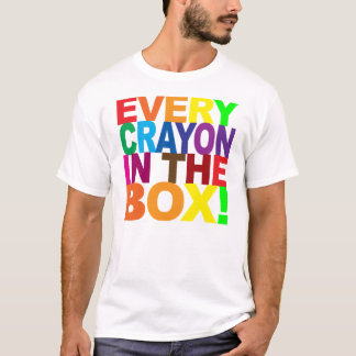 Camiseta Cada creyón en la caja