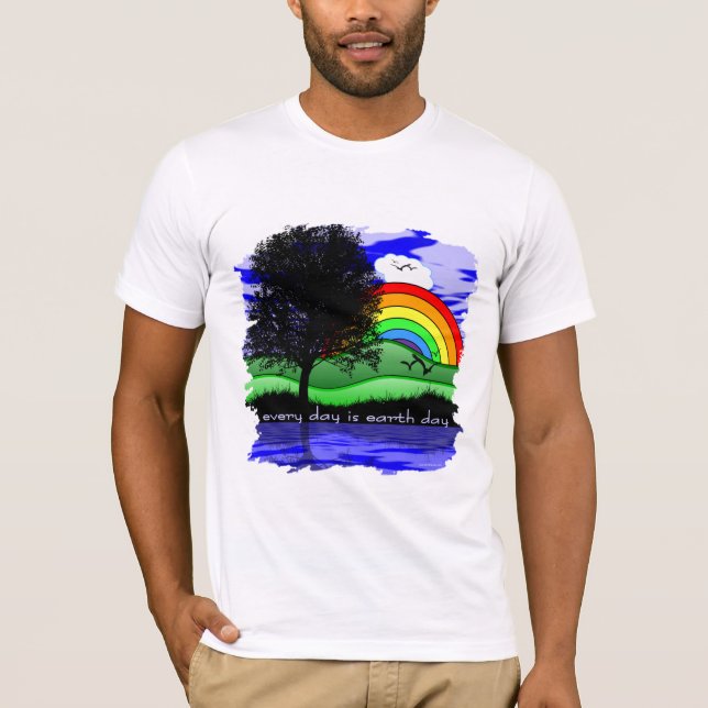 Camiseta Cada día es el Día de la Tierra (Anverso)