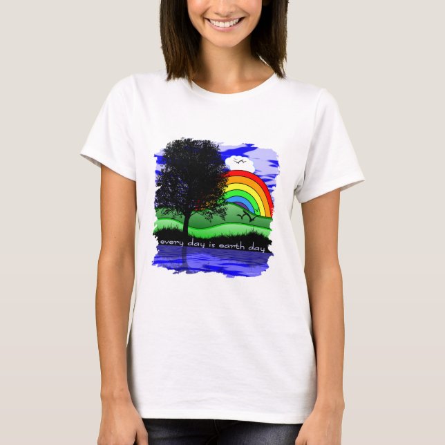 Camiseta Cada día es el Día de la Tierra (Anverso)