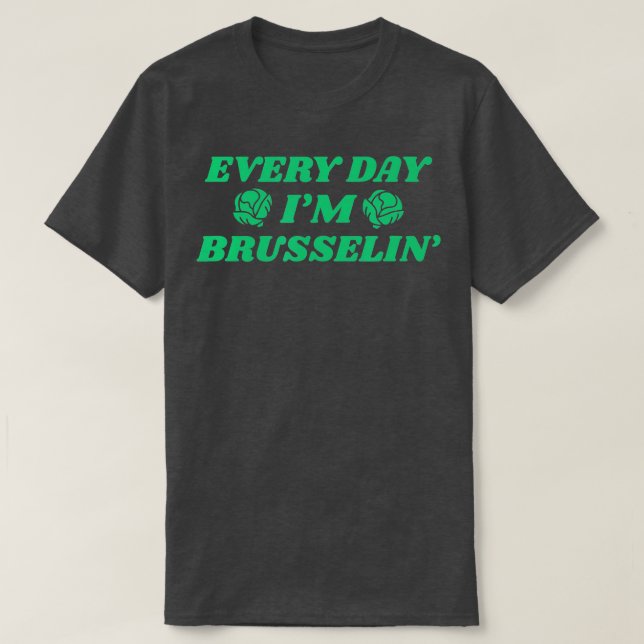 Camiseta Cada Día Me Cepillero Funny Plan Vegetario Vegetar (Diseño del anverso)