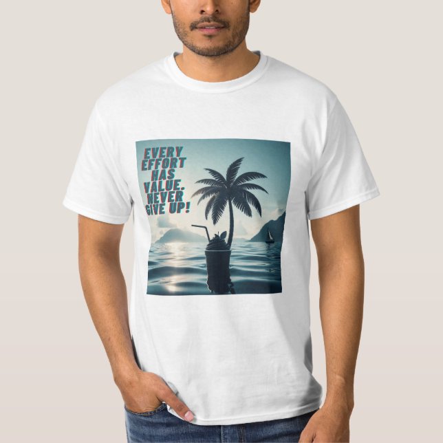 Camiseta Cada Esfuerzo Importa Nunca Rendirse (Anverso)