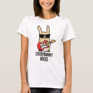 Camiseta Cada muñeco de rock divertido de conejo animal Pun