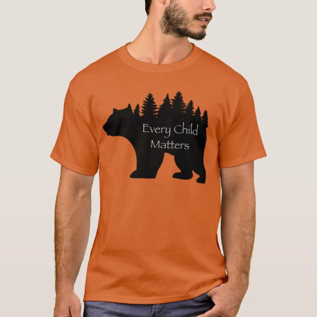 Camiseta Cada niño importa el diseño del oso  (Anverso)