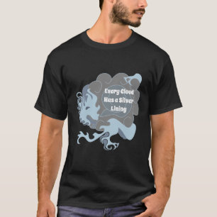 Camiseta Cada nube tiene un dragón chino chino dorado