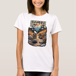 Camiseta Cada paso hacia delante cuenta