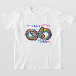 Camiseta Cada pieza brilla - Autismo mariposa tee