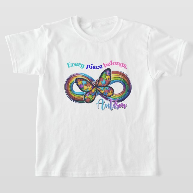 Camiseta Cada pieza brilla - Autismo mariposa tee (Distribución)