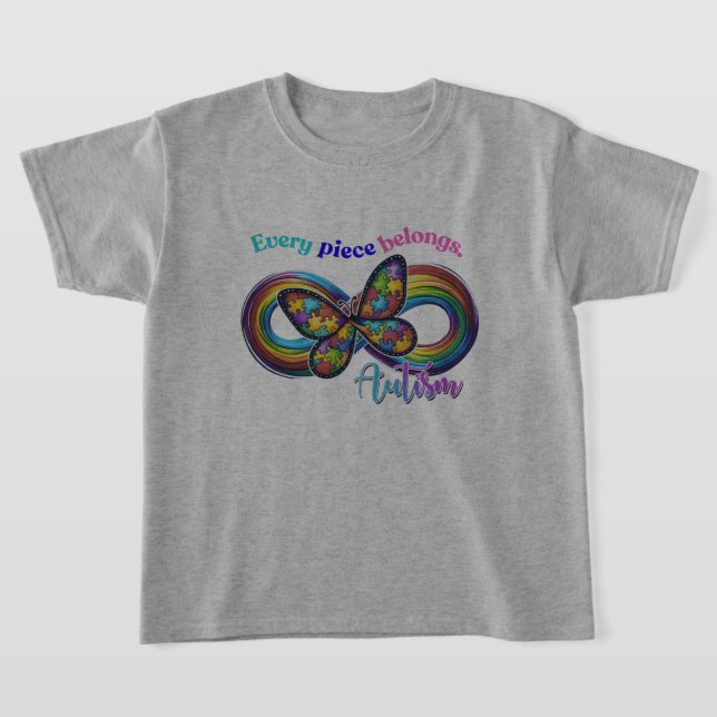 Camiseta Cada pieza brilla - Autismo mariposa tee (Distribución)
