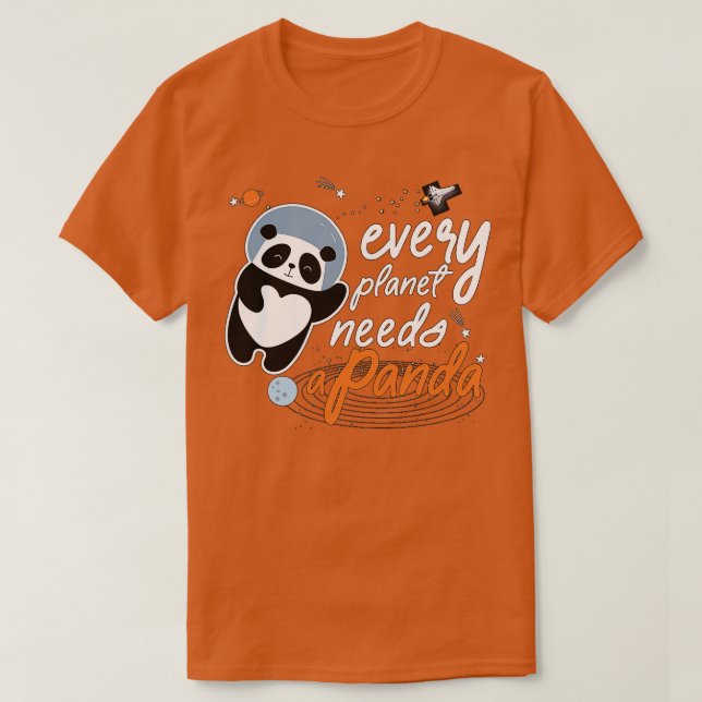 Camiseta Cada planeta necesita un panda (Diseño del anverso)