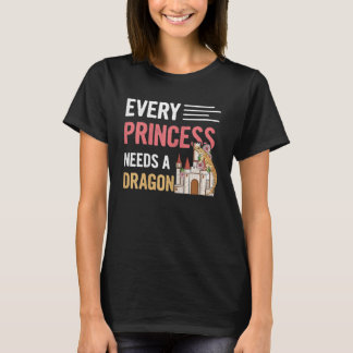 Camiseta cada princesa necesita un dragón