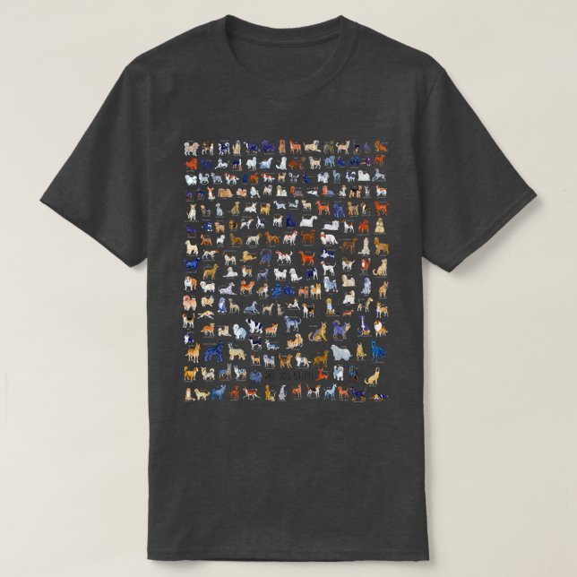 Camiseta Cada raza de perro del AKC (Diseño del anverso)