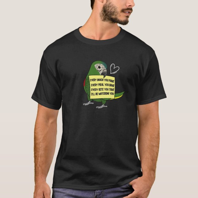 Camiseta Cada refrigerio o cometa I tiene loro macaw (Anverso)