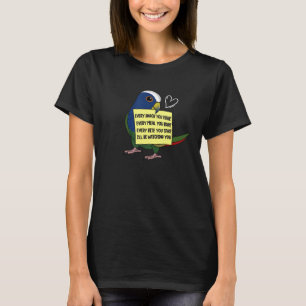 Camiseta Cada refrigerio o mordedura I blanco tapa Pionus P