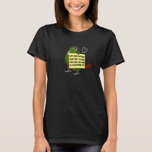 Camiseta Cada refrigerio o mordedura I Green Cheek Conure P