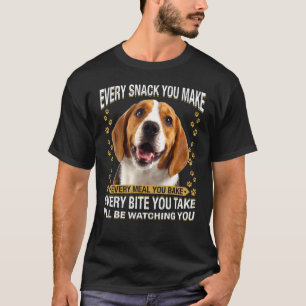 Camiseta Cada refrigerio que haces a beagle perro mamá perr