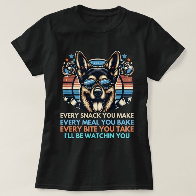 Camiseta Cada refrigerio que haces a los amantes del perro  (Diseño del anverso)