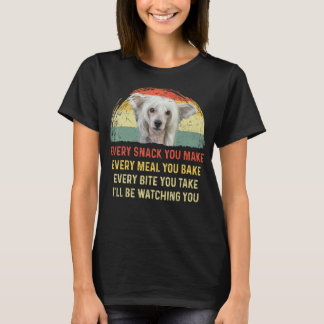 Camiseta Cada refrigerio que haces a un perro con crema chi