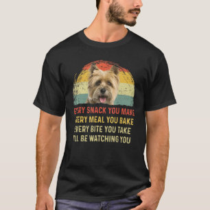 Camiseta Cada refrigerio que haces a un perro de Cairn Terr