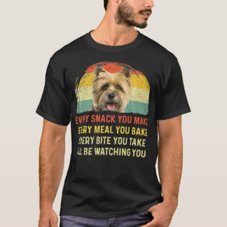 Camiseta Cada refrigerio que haces a un perro de Cairn Terr