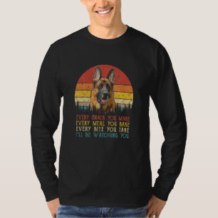 Camiseta Cada refrigerio que haces al perro pastor alemán m