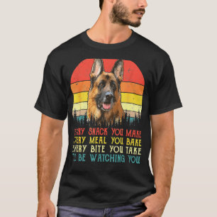 Camiseta Cada refrigerio que haces al perro pastor alemán m