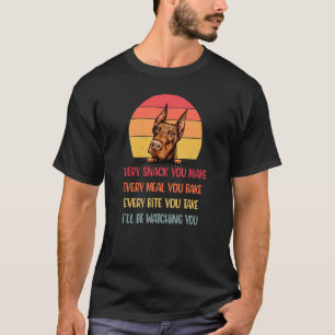 Camiseta Cada refrigerio que haces mamá de perro de Doberma