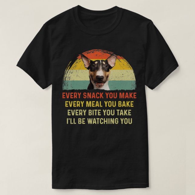 Camiseta Cada refrigerio que haces mamá de Perro Tradiciona (Diseño del anverso)
