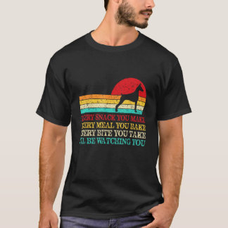 Camiseta Cada refrigerio que haces papá de perro de Doberma