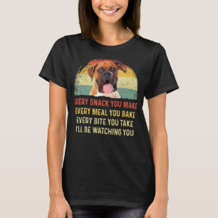 Camiseta Cada refrigerio que haces retro a un perro de boxe
