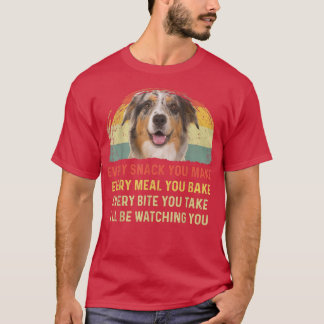 Camiseta Cada refrigerio que haces retro al perro de Austra
