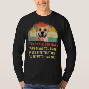 Camiseta Cada refrigerio que haces retro al perro de Corgi