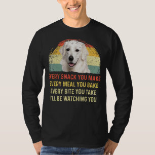 Camiseta Cada refrigerio que haces retro al perro de Kuvasz