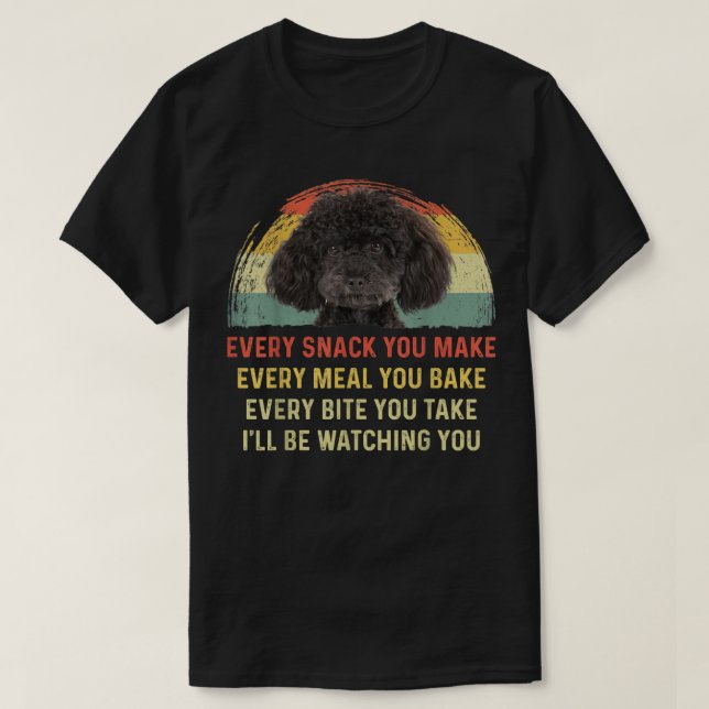Camiseta Cada refrigerio que haces retro de perro canino (Diseño del anverso)