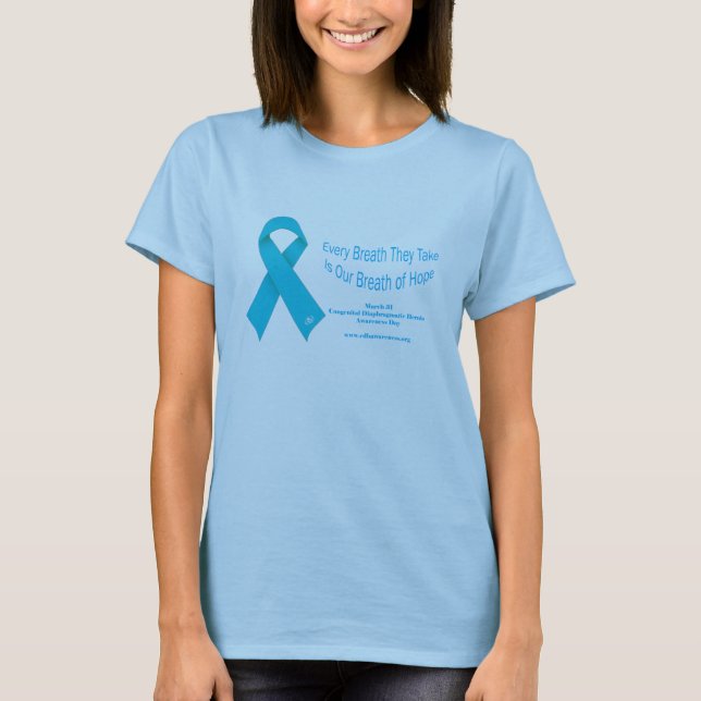 Camiseta Cada respiración tardan - día de la conciencia de (Anverso)