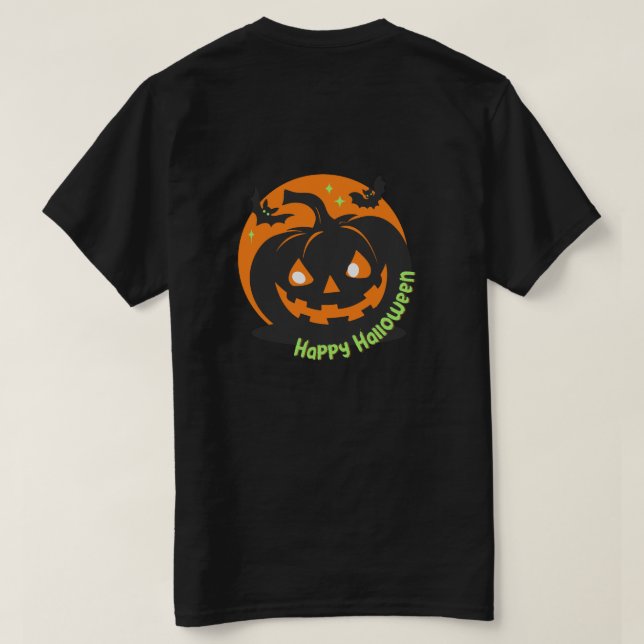 Camiseta Cada rincón de Halloween está lleno de terror (Reverso del diseño)
