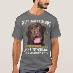 Camiseta Cada Snack Que Haces Una Madre Perra Del Laborator