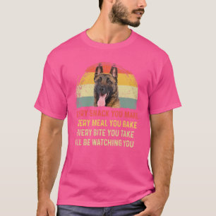 Camiseta Cada Snack Que Hagas Belgian Shepherd Perro Mamá P