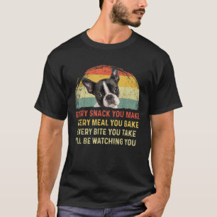 Camiseta Cada Snack Que Hagas Boston Terrier Perro Mamá Per