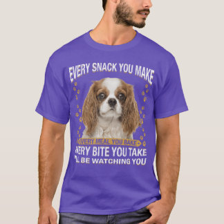 Camiseta Cada Snack Que Hagas Divertido Cavalier King Charl
